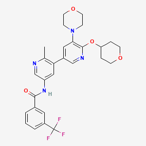 molecular formula C28H29F3N4O4 B610410 RAF709 
