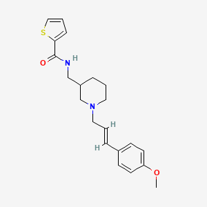 molecular formula C21H26N2O2S B6104172 N-({1-[(2E)-3-(4-methoxyphenyl)-2-propen-1-yl]-3-piperidinyl}methyl)-2-thiophenecarboxamide 
