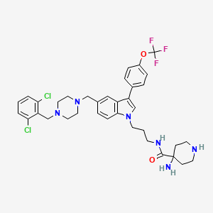 molecular formula C36H41Cl2F3N6O2 B610418 Pan-RAS-IN-1 CAS No. 1835283-94-7