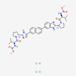 molecular formula C42H52Cl2N8O6 B610419 Ravidasvir dihydrochloride CAS No. 1303533-81-4