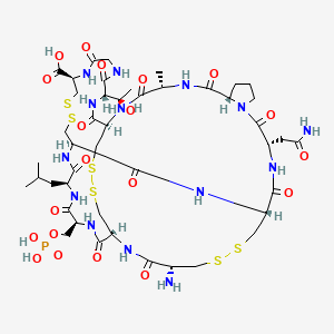 molecular formula C45H71N14O20PS6 B610431 重组环肽 CAS No. 1667762-62-0
