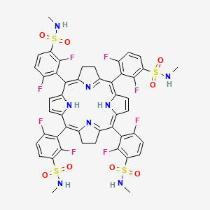 molecular formula C48H38F8N8O8S4 B610432 Redaporfin CAS No. 1224104-08-8
