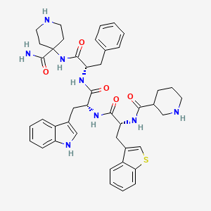 molecular formula C43H50N8O5S B610436 Relamorelin CAS No. 661472-41-9