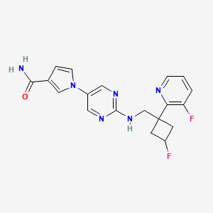 molecular formula C19H18F2N6O B610437 Reldesemtiv CAS No. 1345410-31-2