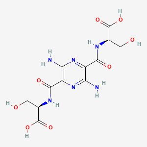 molecular formula C12H16N6O8 B610439 Relmapirazin CAS No. 1313706-17-0
