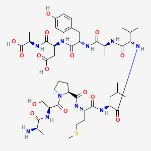 molecular formula C46H72N10O15S B610440 Reltecimod CAS No. 1447799-33-8