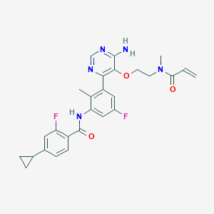 molecular formula C27H27F2N5O3 B610443 Remibrutinib CAS No. 1787294-07-8