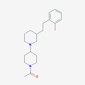 molecular formula C21H32N2O B6104507 1'-acetyl-3-[2-(2-methylphenyl)ethyl]-1,4'-bipiperidine 