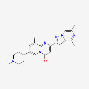 2-(4-ethyl-6-methylpyrazolo[1,5-a]pyrazin-2-yl)-9-methyl-7-(1-methylpiperidin-4-yl)-4H-pyrido[1,2-a]pyrimidin-4-one