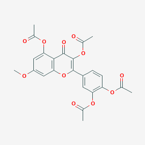 molecular formula C24H20O11 B610467 Rhamnetin tetraacetate CAS No. 16280-26-5