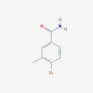 molecular formula C8H8BrNO B061047 4-Bromo-3-methylbenzamide CAS No. 170229-98-8