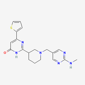 molecular formula C19H22N6OS B610477 核糖菌素 CAS No. 1381289-58-2