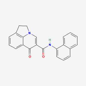 molecular formula C22H16N2O2 B6104770 N-1-naphthyl-6-oxo-1,2-dihydro-6H-pyrrolo[3,2,1-ij]quinoline-5-carboxamide 