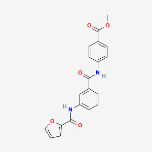 molecular formula C20H16N2O5 B6104805 methyl 4-{[3-(2-furoylamino)benzoyl]amino}benzoate 