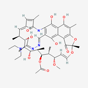 molecular formula C44H60N4O12 B610481 Rifametane CAS No. 94168-98-6