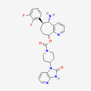 molecular formula C28H28F2N6O3 B610484 Rimegepant CAS No. 1289023-67-1