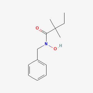 molecular formula C13H19NO2 B610488 N-benzyl-N-hydroxy-2,2-dimethylbutanamide CAS No. 1956370-21-0