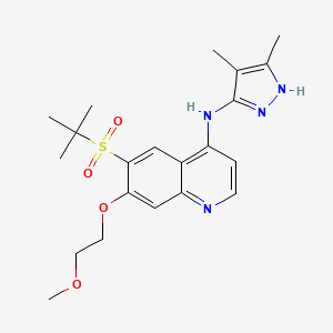 molecular formula C21H28N4O4S B610489 RIP2 激酶抑制剂 2 CAS No. 1581270-11-2