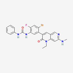 molecular formula C24H21BrFN5O2 B610491 Ripretinib CAS No. 1442472-39-0