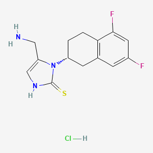 molecular formula C14H16ClF2N3S B610510 (R)-Nepicastat HCl 