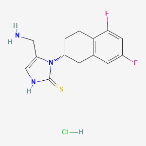 molecular formula C14H16ClF2N3S B610510 (R)-Nepicastat HCl CAS No. 195881-94-8