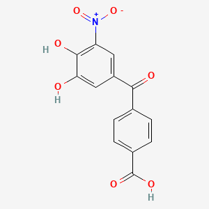 molecular formula C14H9NO7 B610516 Benzoic acid, 4-(3,4-dihydroxy-5-nitrobenzoyl)- CAS No. 212902-63-1