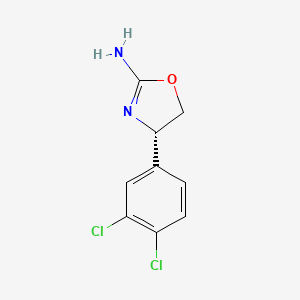 molecular formula C9H10Cl4N2O B610522 (S)-4-(3,4-Dichlorophenyl)-4,5-dihydrooxazol-2-amine CAS No. 1043491-54-8