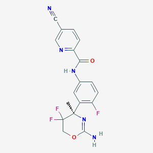 molecular formula C18H14F3N5O2 B610529 BACE1-IN-1 CAS No. 1310347-50-2