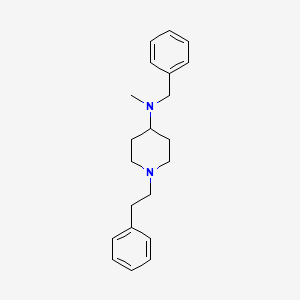 molecular formula C21H28N2 B6105332 N-benzyl-N-methyl-1-(2-phenylethyl)piperidin-4-amine 