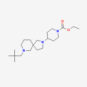 molecular formula C21H39N3O2 B6105417 ethyl 4-[7-(2,2-dimethylpropyl)-2,7-diazaspiro[4.5]dec-2-yl]-1-piperidinecarboxylate 
