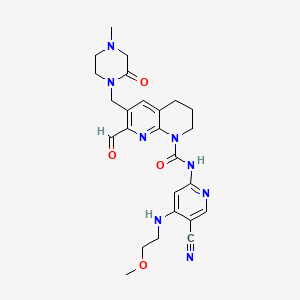 molecular formula C25H30N8O4 B610542 罗布替尼 CAS No. 1708971-55-4