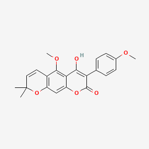 molecular formula C22H20O6 B610543 罗布斯汀酸 CAS No. 5307-59-5