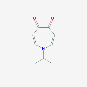 molecular formula C9H11NO2 B061055 1-Propan-2-ylazepine-4,5-dione CAS No. 162712-49-4