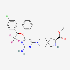 molecular formula C29H31ClF3N5O3 B610550 Rodatristat ethyl CAS No. 1673571-51-1