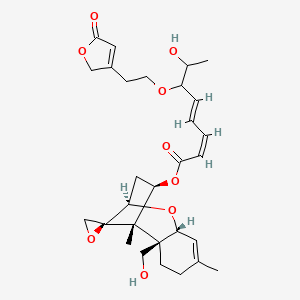 molecular formula C29H38O9 B610557 Roridin L2 