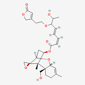 molecular formula C29H38O9 B610557 Roridin L2 CAS No. 85124-22-7