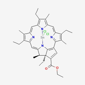 molecular formula C37H42Cl2N4O2Sn-4 B610562 C37H42Cl2N4O2Sn CAS No. 284041-10-7