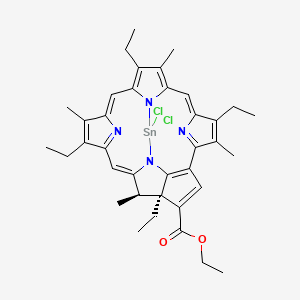 molecular formula C37H42Cl2N4O2Sn B610562 C37H42Cl2N4O2Sn CAS No. 284041-10-7