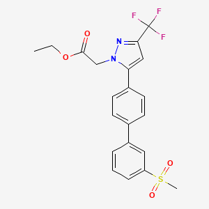 molecular formula C21H19F3N2O4S B610566 Rovazolac CAS No. 1454288-88-0