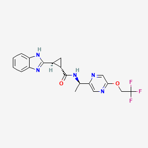 molecular formula C19H18F3N5O2 B610575 RQ-00311651 CAS No. 1257116-00-9