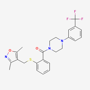 molecular formula C24H24F3N3O2S B610590 RU-302 CAS No. 1182129-77-6