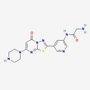 molecular formula C16H18N8O2S B610598 Zalunfiban CAS No. 1448313-27-6