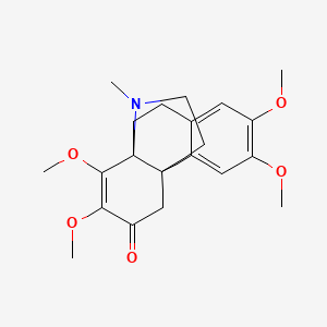 molecular formula C21H27NO5 B610600 Runanine CAS No. 100485-12-9