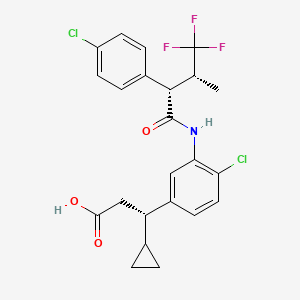 molecular formula C23H22Cl2F3NO3 B610601 Runcaciguat CAS No. 1402936-61-1