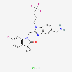 molecular formula C23H23ClF4N4O B610610 Sisunatovir Hydrochloride CAS No. 1903763-83-6