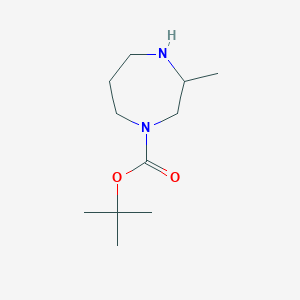 molecular formula C11H22N2O2 B061062 叔丁基 3-甲基-1,4-二氮杂环戊烷-1-羧酸酯 CAS No. 194032-35-4
