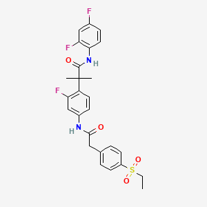 molecular formula C26H25F3N2O4S B610623 S18-000003 