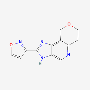 molecular formula C12H10N4O2 B610638 Unii-92SP8RX873 CAS No. 151224-83-8