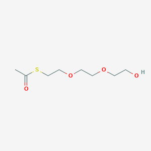 molecular formula C8H16O4S B610647 S-acetyl-PEG3-alcohol 