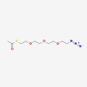 molecular formula C10H19N3O4S B610648 S-Acetyl-PEG3-azide 